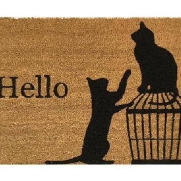 Nicole Miller Other - NWT Nicole Miller Outdoor Coir Mat CPC08 Hello Cat